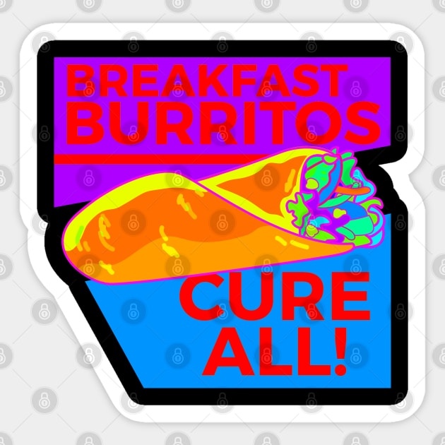 Breakfast burrito, BUrritos, purrito, BUrrito Bae, Burrito Lovers , Burrito dad, BUrrito gifts, burrito lovers, dad, gifts, taco Tuesday, Breakfast Burritos, Sticker by Lin Watchorn 